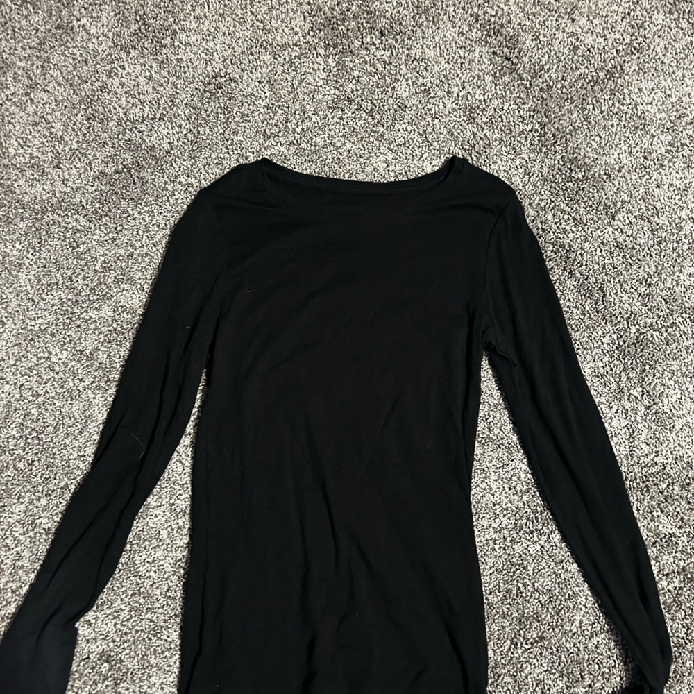 Black Long Sleeve Women's Top